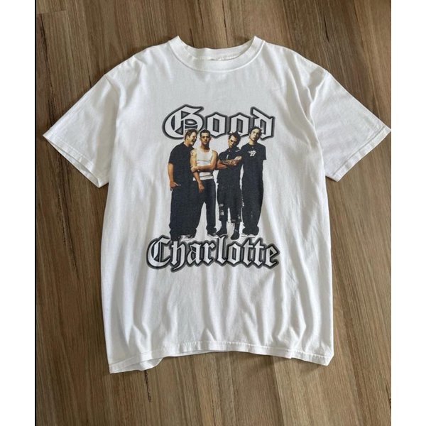 Camiseta De Banda Vintage 2003 Good Charlotte Tour Talla S-5XL M Gray-image