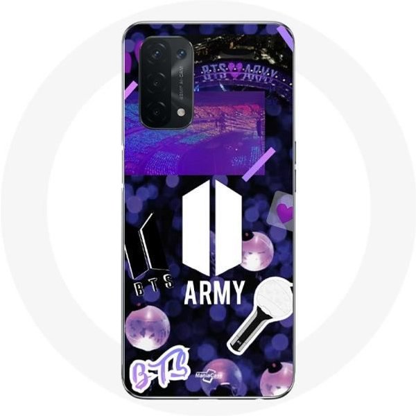 Funda Para Oppo A54 5G Bangtan Sonyeondan BTS Logo Army Bomb Lightstick-image