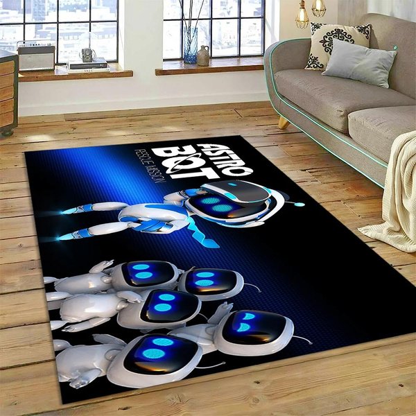 Nuevo Estilo 27 Astro Bot Juego Robot De Dibujos Animados Regalo Alfombra Para Sala De Estar Dormitorio Hogar DecoracióN De Sofá, Alfombrilla Antideslizante Para Suelo Para NiñOs 40X60Cm( 15X23In )-image