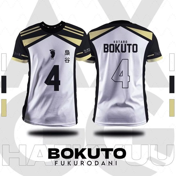 Nowa Koszulka Letnia Jesienna Haikyuu Fukurodani KreskóWka Anime Cosplay MęSka Koszulka Letnia Z KróTkim RęKawem DziecięCa Koszulka Top Modna Damska Koszulka XXL Gray-image