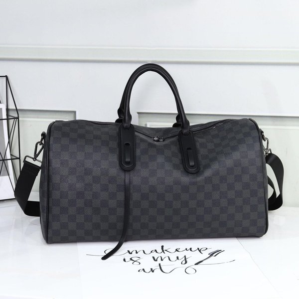 Bolsa De Negocios Para Hombre Bolsa De Viaje Bolsa Duffel PortáTil Para Viaje Corto Bolsa Duffel Para Mujer Bolsa Deportiva De Fitness Negro-image