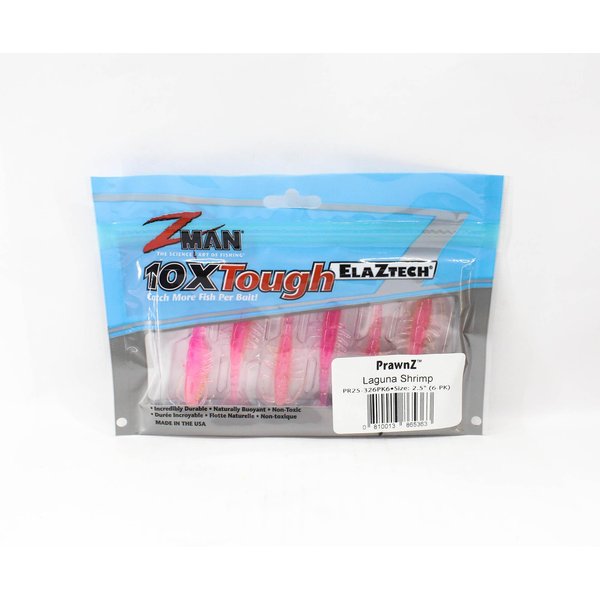Zman Soft Lure Prawnz 2,5 Cala 6 Szt. Laguna Shrimp (5363)-image