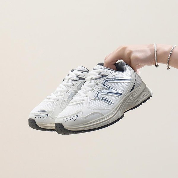 Zapatillas Estilo Dad Para Mujer OtoñO Nuevo Transpirables Zapatilla De Estudiante Femenina Zapatos Casuales Con Plataforma Femeninos 37 Blanco-image
