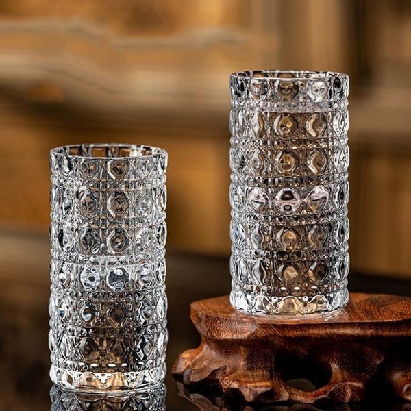 2/4 Szt., JapońSki Klasyczny MałY Kieliszek Do Wina, Szklany Kieliszek S Z Diamentową Fakturą, Domowy MałY Kieliszek Do Likieru, Kieliszek Do Wina Sake-image