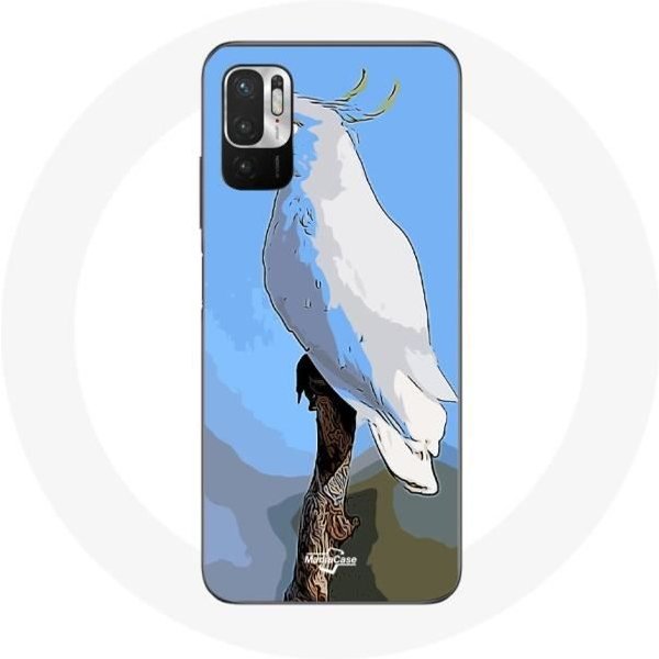 Funda Para Xiaomi Poco M3 Pro Cacatuas Loros Blanco PáJaros-image