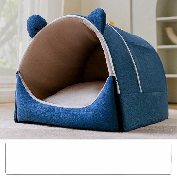 Caseta Para Perros ExtraíBle Y Lavable, Tipo Casa Cerrada Para Interiores, Espacios Grandes, Para Perros PequeñOs Y Medianos, Caseta Para Perros De Pelea, Caseta Para Gatos, Suministros Para Mascotas M 40*33*28Cm-image