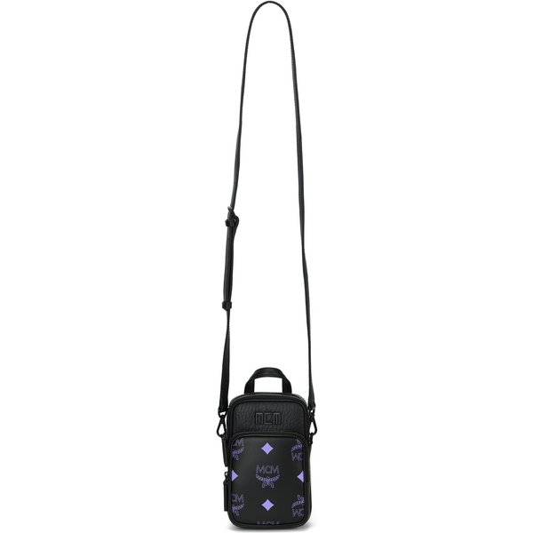 MCM Monogram Print Mini Torebka Ze Sztucznej SkóRy Unisex Czarna MMRCSSX04U6001 Basic Set (Bag+Dust Bag) White-image