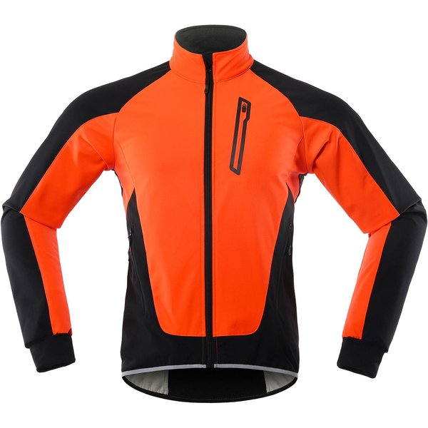 Chaqueta De Ciclismo Para Hombre Impermeable Cortavientos TéRmica Forro Polar Maillot De Ciclismo MTB Bicicleta Ciclismo Correr OtoñO Invierno Chaqueta Abrigo L-image
