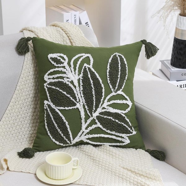 Poszewka Na Poduszkę Boho Geometryczna Haftowana FręDzle Haft 45X45Cm Poszewka Dekoracja Domu Sofa Salon 45X45Cm-image