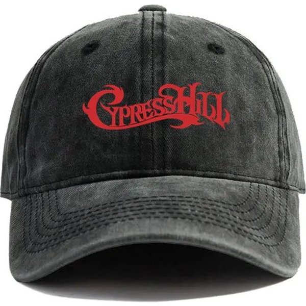 Czapka Z Daszkiem Cypress Hill Zniszczona Czapka Typu Dad Hat MęSka Regulowana BawełNiana Czapka Outdoor Ochrona Przed SłOńCem Casualowa I Wszechstronna Adjustable Black-image