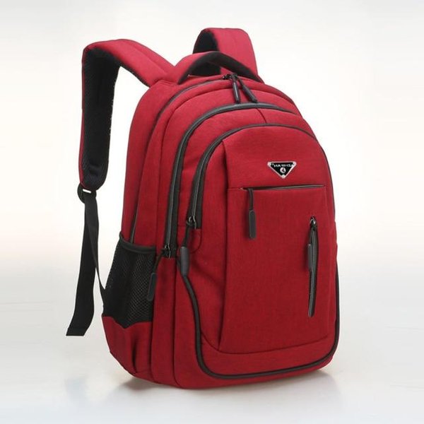 Mochila Grande Para Ordenador PortáTil De 15,6 Pulgadas/17,3 Pulgadas, Mochila Escolar Con USB Para Hombre, Mochila De Negocios, Mochila Impermeable Oxford, Mochila Universitaria 18 Inches Rojo-image