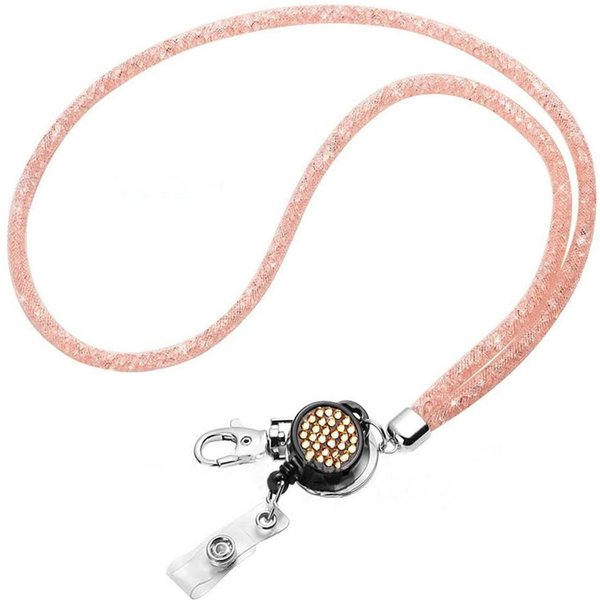 Porta Credenciales Lanyard RetráCtil Lanyard Para IdentificacióN Etiqueta Con Nombre Tarjeta Porta Credenciales Carretes Cadena Clips Cuerda Para Colgar Llavero Correa Para Collar-image