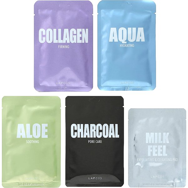 Lapcos, Variedad De Belleza, Set De Mascarillas Faciales Regenerativas, 4 LáMinas + 1 Almohadilla-image