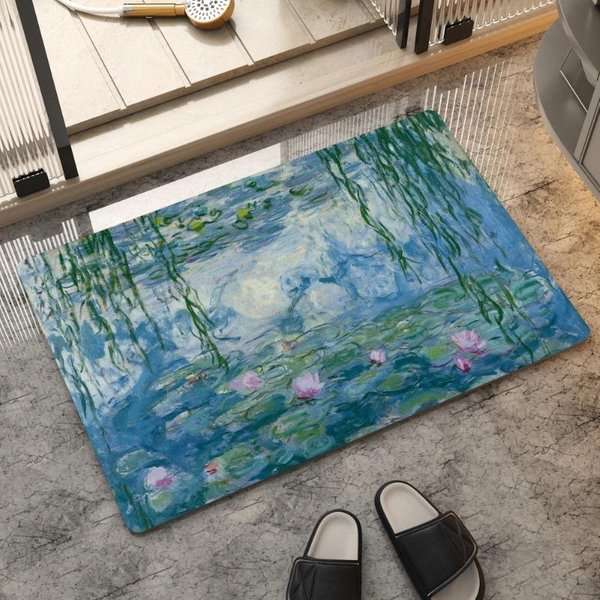 Van Gogh Noc GwiaźDzista Olejny Obraz Flanelowa Mata Mata PodłOgowa Do ŁAzienki ŁAzienka Dom Absorbent Wycieraczka AntypośLizgowa 30X50CM-image