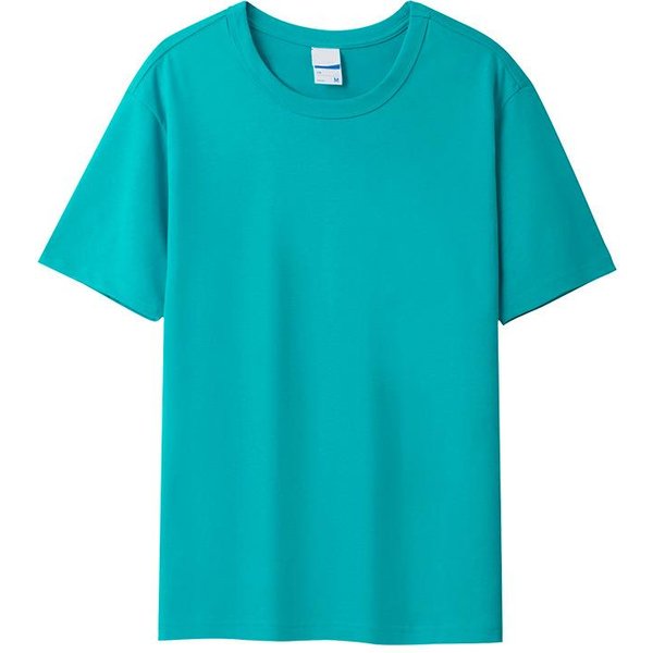 Camiseta De Manga Corta Color Tierra MarróN Claro 270G Para Hombre, Verano, Nuevo Estilo, Caqui, Retro, Camel, AlgodóN Puro Xxxl Blue-image
