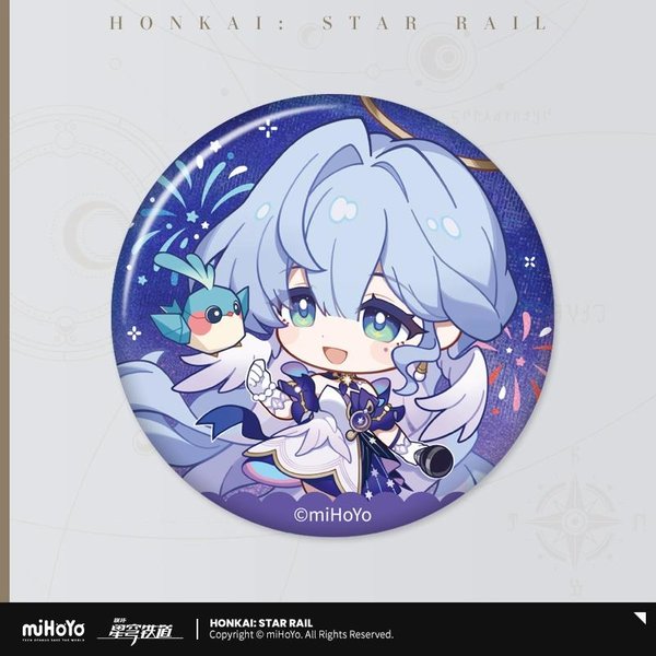 Sunsyea Honkai Star Rail Oficjalne GadżEty Mihoyo Oryginalne Autentyczne Seria Qjqd Odznaka Klucze Karty Zestaw Niedziela Robin Blue-image