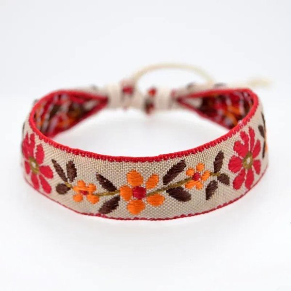 Pulseras De Cuerda Tejido Bohemia De Amistad Para Mujer Hombre AlgodóN Hecho A Mano Pulsera Con Colgante Y Brazaletes JoyeríA ÉTnica Regalos Beige-image