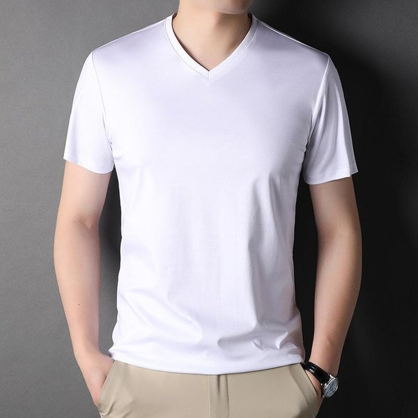 Camiseta De Manga Corta Para Hombre Camiseta De Verano Para Hombre Nueva Tendencia Casual De Cuello Redondo Camiseta De Manga Corta Para Hombre Xxxxl-image