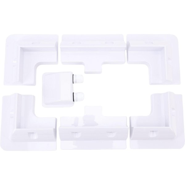 Soportes De Esquina ABS Para Paneles Solares Kit De Soportes De Montaje Para Paneles Solares Ampliamente Utilizados Para Rvs VehíCulos Cobertizos Garajes Blanco-image