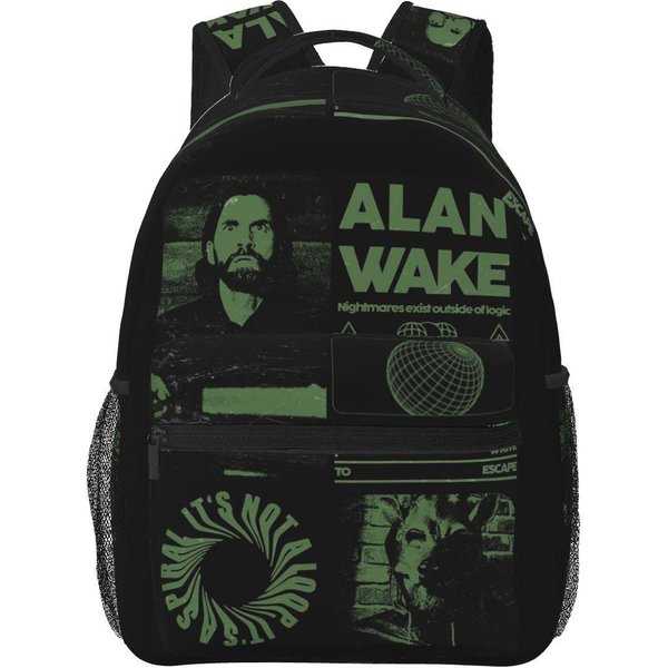 Mochila Escolar Para Estudiantes Con Logo Fracture Alan Wake Mochila Diaria De Senderismo Viajes Para NiñOs NiñAs Mochila Escolar De Moda Bolsos De Hombro One Size-image