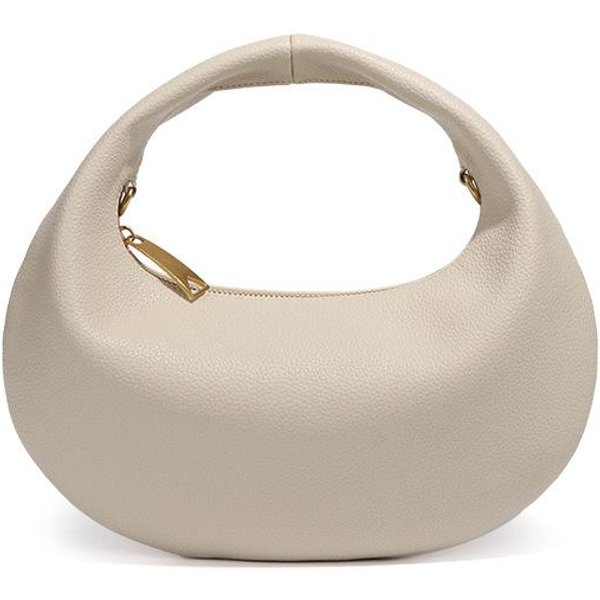 Bolso PequeñO Y VersáTil De PU En Forma De Media Luna, Bolso PequeñO De Hombro ÚNico, Bolso Cruzado Para Mujer Casual Y Ligero Beige-image