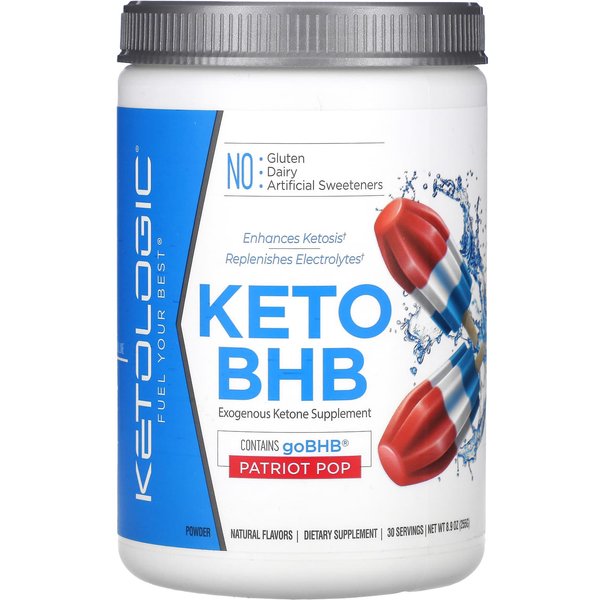 Ketologic, Keto Bhb, Patriot Pop, 8.9 Oz (255 Gramos)-image