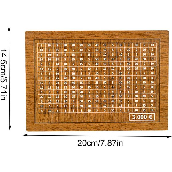 Hucha Hucha 2000/3000/5000/10000 Euros Madera Hucha Regalo Reutilizable Hucha Para NiñOs Con Contador De NúMeros De Objetivo De Ahorro-image