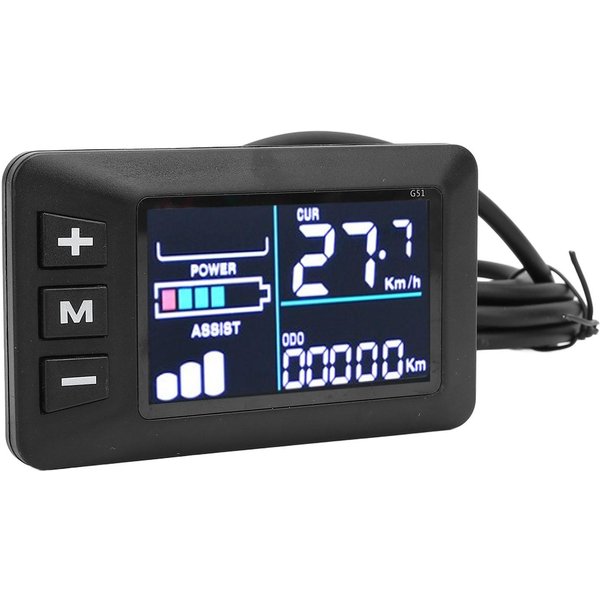 Kolorowy WyśWietlacz LCD Do Roweru Elektrycznego 6-Pinowy Odporny Na CiepłO Licznik WyśWietlacza Rowerowego Panel Sterowania Dla-image