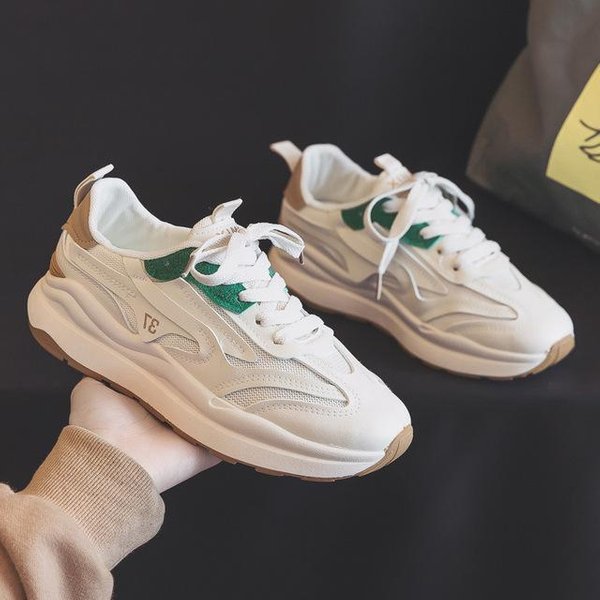 Zapatos De Mujer, Zapatos Casuales De Malla Transpirable De Verano, Nuevas Zapatillas De Plataforma, Zapatos Blancos PequeñOs Para Mujer 36-image