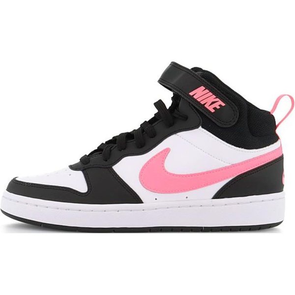 Zapatillas Nike Court Borough Mid 2 GS Blanco Sunset Pulse NiñOs Negro CD7782-005 38-image