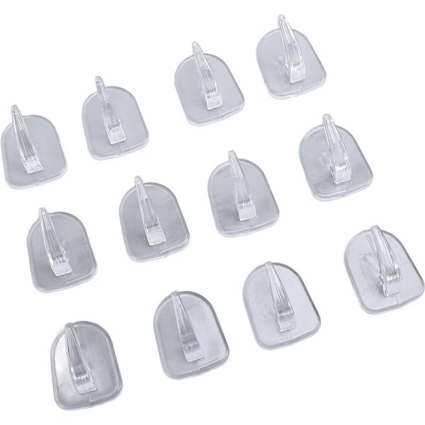 30 Piezas Ganchos Adhesivos De Pared Sin Marcas Sin Taladro Ganchos Adhesivos Transparentes Para Colgar Para Cocina BañO-image