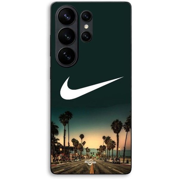 Etui Na Telefon - Maniacase - Samsung Galaxy S26 Ultra - Silikon Tpu - Czarne - WzóR Nike Palmy Noc Czarny-image
