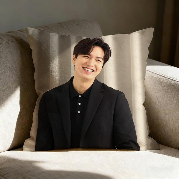 Funda De Almohada Del Actor Coreano L-Lee Minho, Impresa Por Ambos Lados, CojíN De Sofá, Almohada Para Cabecero De Dormitorio 50X50Cm-image