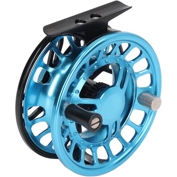 56 Carrete De Pesca Con Mosca AleacióN De Aluminio Carrete De Pesca Ligero Impermeable Con BotóN De LiberacióN Carrete De Mosca Azul Blue-image