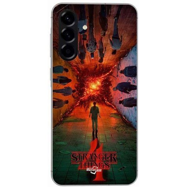 Funda - Maniacase - Samsung Galaxy A56 - Silicona - Negro - Stranger Things Negro-image
