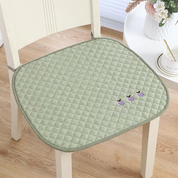 CojíN CojíN Para Silla Asiento De Oficina Cuatro Estaciones Antideslizante Silla De Comedor Transpirable CojíN De Asiento CojíN Para GlúTeos CojíN Para Asiento De Coche CojíN Para Asiento De Taburete 38*43Cm-image