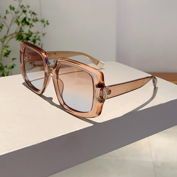 Kammpt Kwadratowe Okulary PrzeciwsłOneczne Oversize Damskie Vintage Wielokolorowe Modne Stylowe Odcienie Na Wakacje Outdoor Moda Okulary PrzeciwsłOneczne Without Case-image