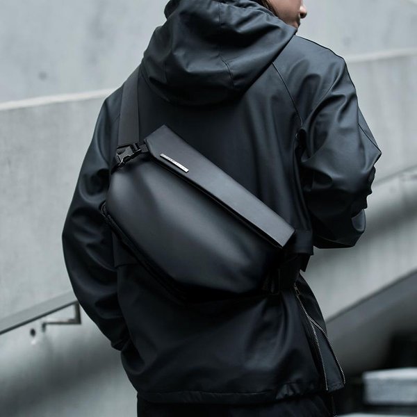 Torba Crossbody, MęSka DużA Pojemność, Modna Odzież Robocza, Torba Na Jedno Ramię, Torba Kurierska Na Rower, Plecak, Torba MęSka Czarny-image