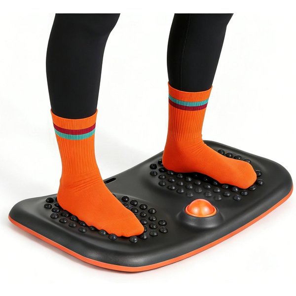 Tabla De Equilibrio, Tabla Oscilante Entrenadora Para Adultos, Equipo Premium De Entrenamiento De Equilibrio Basculante, Compacta Y Ligera Para Ejercicios De Core, Escritorio De Pie-image