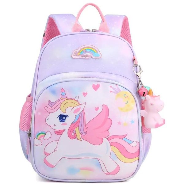 Nueva Mochila De Unicornio Para NiñAs Dibujos Animados Rosa Princesa Bolsas Escolares Mochilas Infantiles JardíN De Infancia Mochila Infantil Escolar White-image