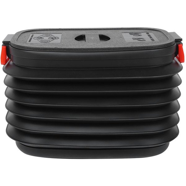 Cubo De Almacenamiento Plegable RetráCtil De 37L Con Tapa Para Camping Al Aire Libre, Picnics, Pesca, Barbacoa-image