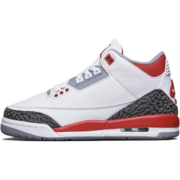 Air Jordan 3 Retro GS Rojo Fuego 2022 Zapatillas Para NiñOs Blanco Cemento-Gris Negro DM0967-160 36-image