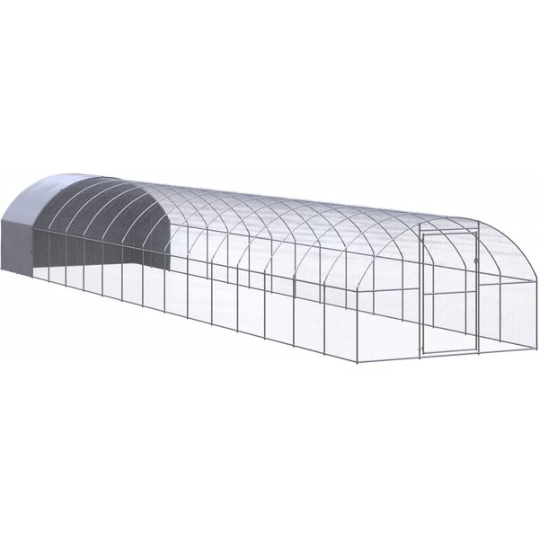 Vidaxl Klatka ZewnęTrzna Dla KurcząT, 3X16X2 M, Stal Galwanizowana-image