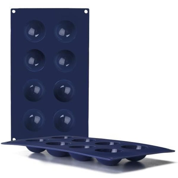 Molde De Silicona - Ibili - 870041 - 8 Cavidades - 32 X 19 X 2 Cm - Azul Azul-image