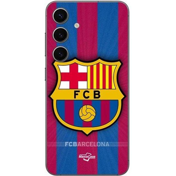 Coque - Maniacase - Samsung Galaxy S25 Plus - Silicone - Souple - FC Barcelona Logo Czarny-image