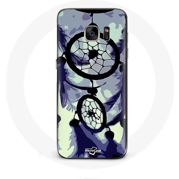 Funda Para Samsung Galaxy S7 Edge AtrapasueñOs Morado Gris Y Negro-image