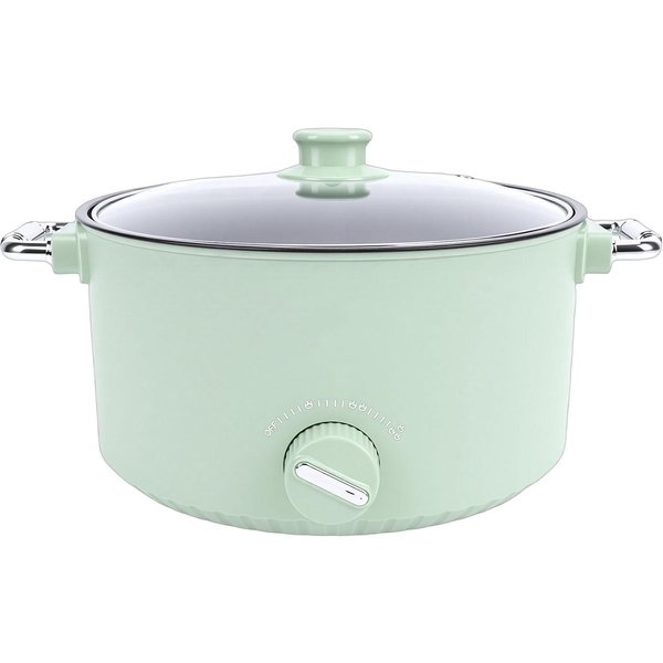 Olla EléCtrica Caliente 800W 3L Recubrimiento Antiadherente De Grado Alimenticio Cocina EléCtrica Multifuncional Con Cesta De Vapor Para Bistec Arroz L-image