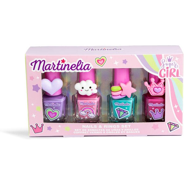 Set De Esmaltes De UñAs Y Anillos Para NiñOs Martinelia Mix 4X5 Ml-image