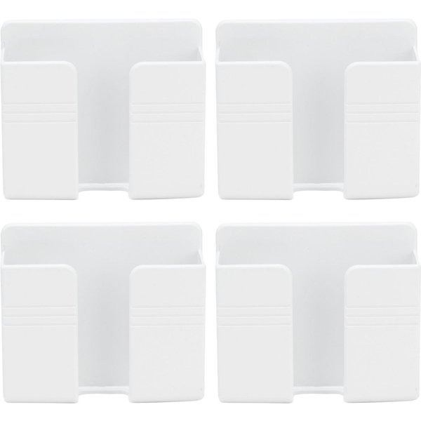 4 Piezas Estante De Almacenamiento Montado En La Pared Sin Perforaciones Pared Control Remoto TeléFono MóVil Base De Carga-image
