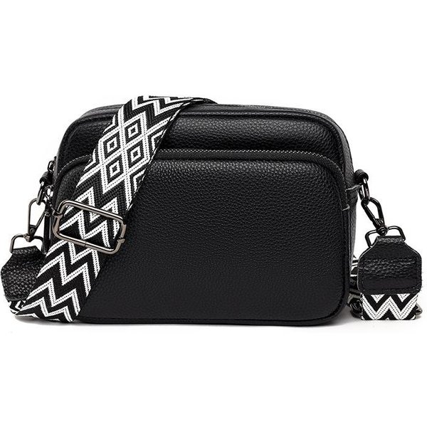 Bolso De Mujer De Cuero Genuino Nuevo, Moderno Y A La Moda, Bolso Bandolera De Un Hombro, Bolso Cuadrado De Cuero Vacuno De Capa Superior-image
